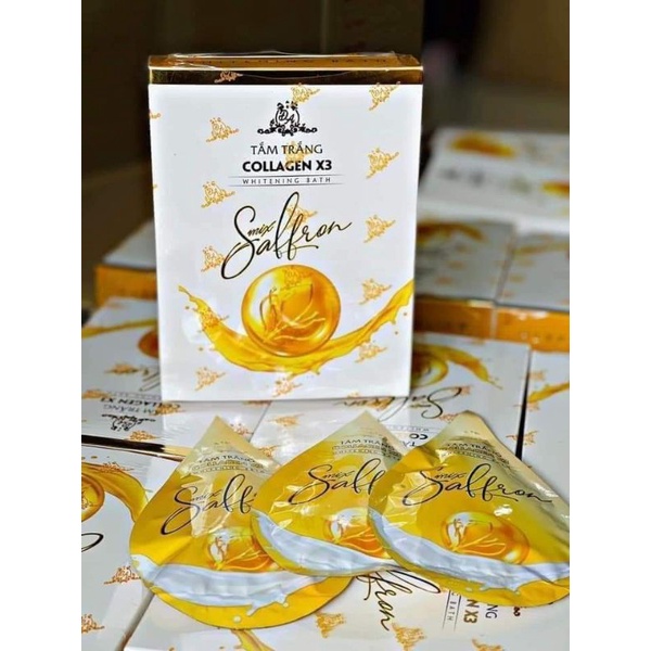 Tắm Trắng Collagen X3 Saffron Mẫu Mới