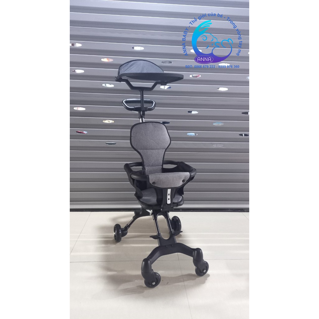 TẶNG KÈM ĐỆM Xe đẩy gấp gọn, xe đẩy cho bé đi du lịch GỌN NHẸ, dễ dàng vận chuyển