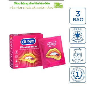 Bao cao su Durex Pleasuremax 3 bao