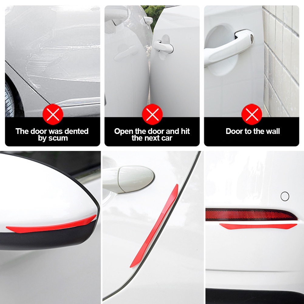 Bộ 6 Miếng Cao Su Dán Bảo Vệ Cửa Xe Ô Tô