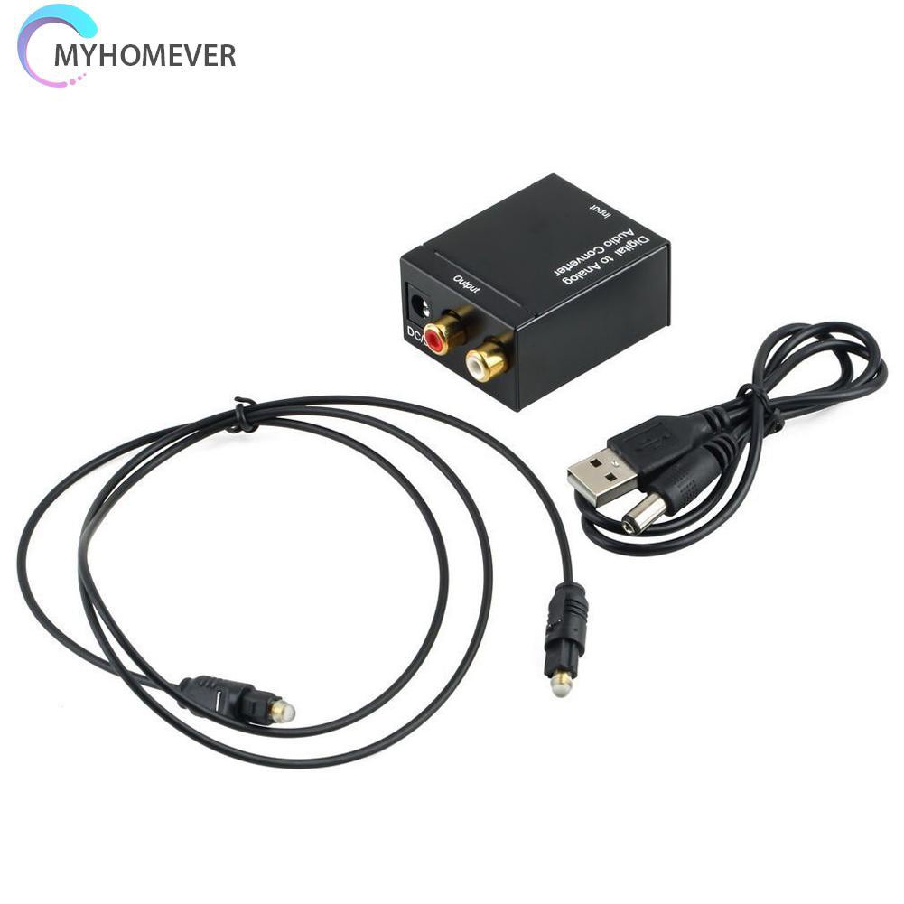 myhomever Digital Optical CoaxCoaxialToslink to Analog RCA L/R Audio ConverterAdapter