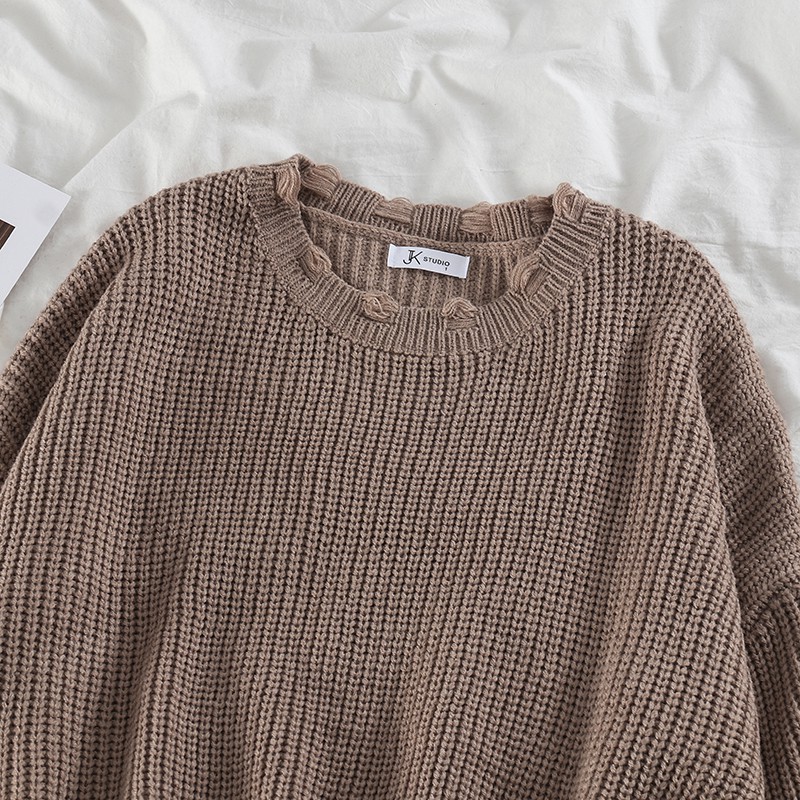 Áo Sweater form rộng tay dài/Chân váy dài hoạ tiết caro thời trang cho nữ (có bán lẻ) | BigBuy360 - bigbuy360.vn