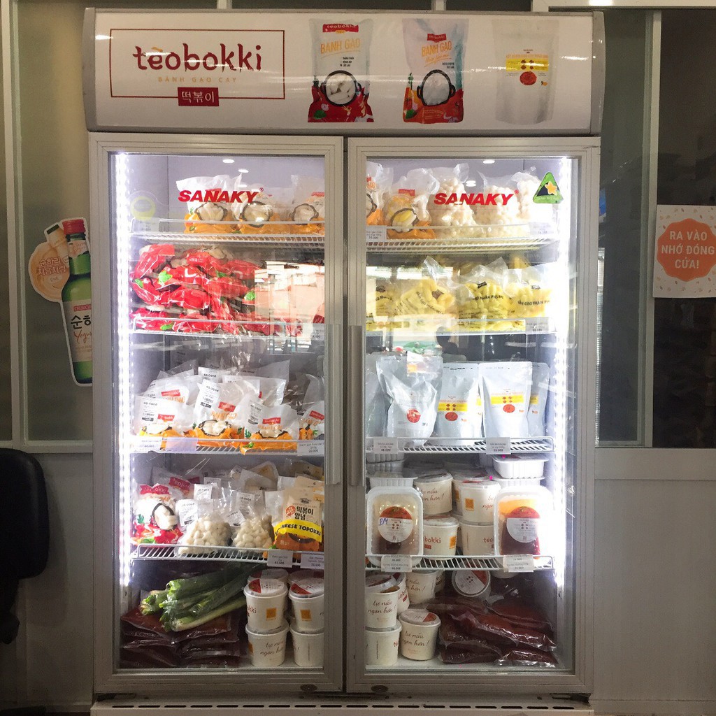 Combo tokbokki nhân phô mai kèm sốt - Bánh gạo nhân phô mai Tèobokki