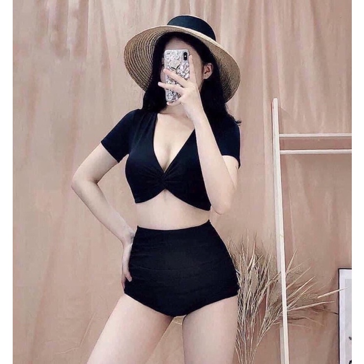 [ Hàng có sẵn ) Bikini, Đồ Bơi Đi Biển Hai Mảnh Xoắn Ngực Nhiều Màu