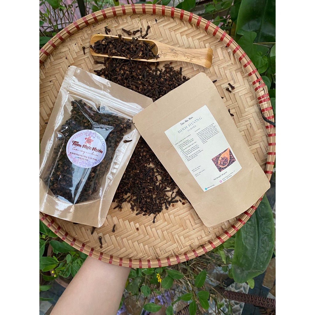 Nụ đinh hương cloves whole túi giấy zip 100g