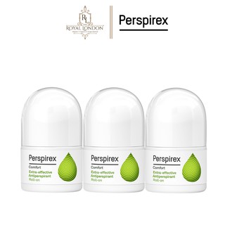 Combo 3 Lăn Khử Mùi Perspirex Comfort Xanh Lá Dành Cho Da Nhạy Cảm Hiệu Quả 3 Ngày 20ml/ chai