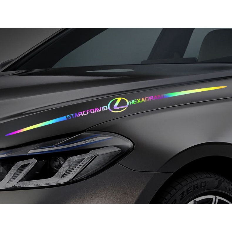 Miếng Dán Phản Quang Dài 60cm Nhiều Màu Sắc Trang Trí Cửa Kính Sau Xe Hơi