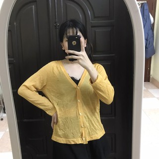 Cadigan màu vàng thanh lí giá rẻ