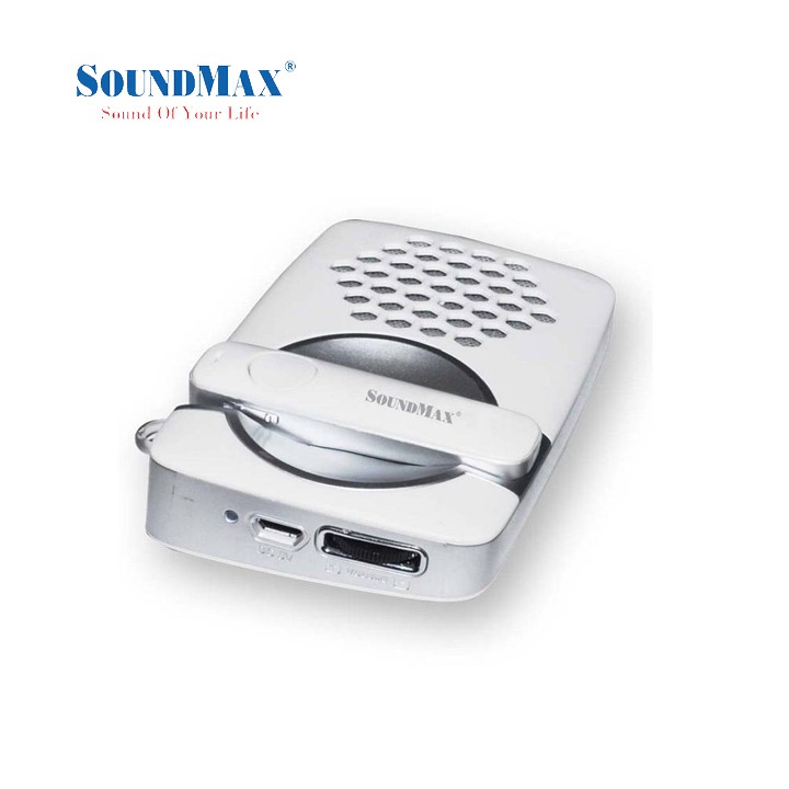 Tai nghe SoundMax Bluetooth F3 for Car với bộ sạc năng lượng mặt trời, loa ngoài rảnh tay - Hàng Chính Hãng