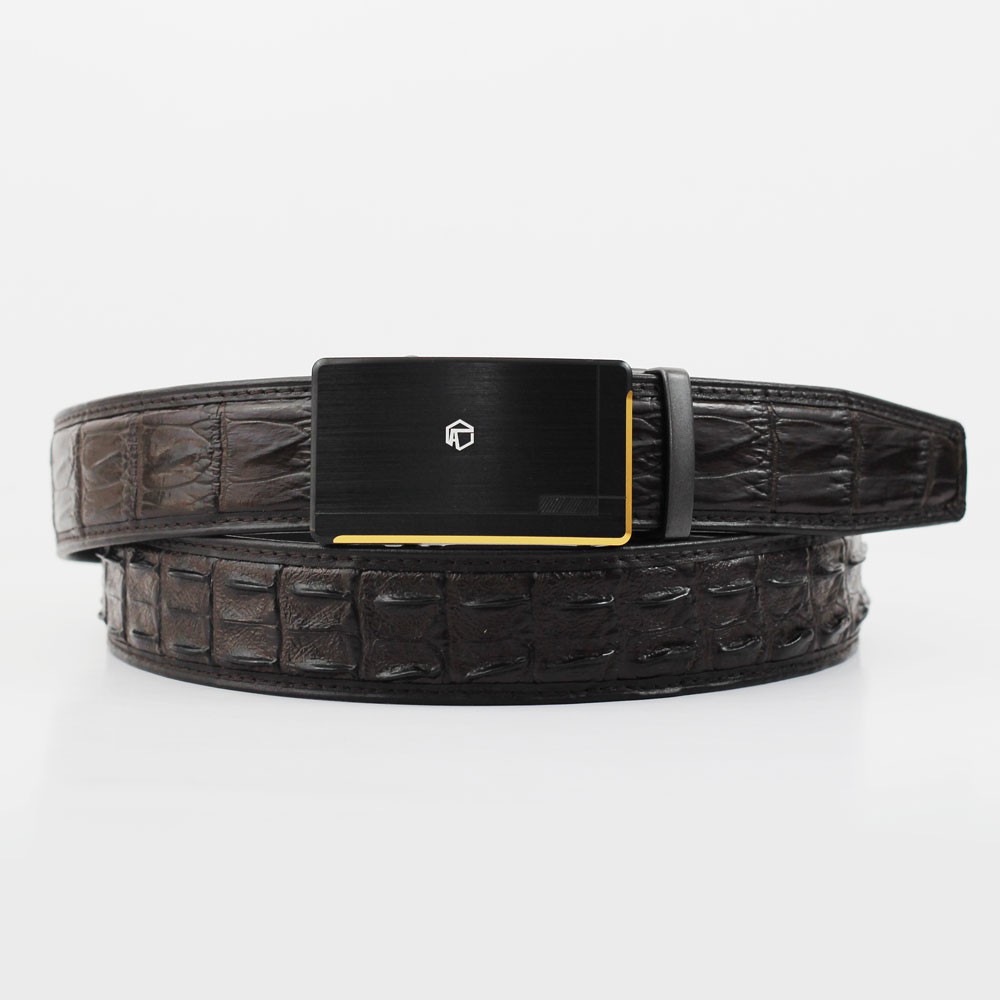 Thắt lưng nam da bò Anh Tho Leather TN750 - Da bò vân cá sấu gai