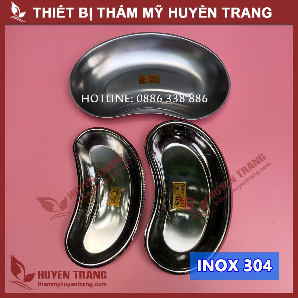 Khay Hạt Đậu Inox 304 Đáy Sâu Trong Bộ Khay Hộp Inox Dụng Cụ Spa, Dụng Cụ Y Tế Huyền Trang