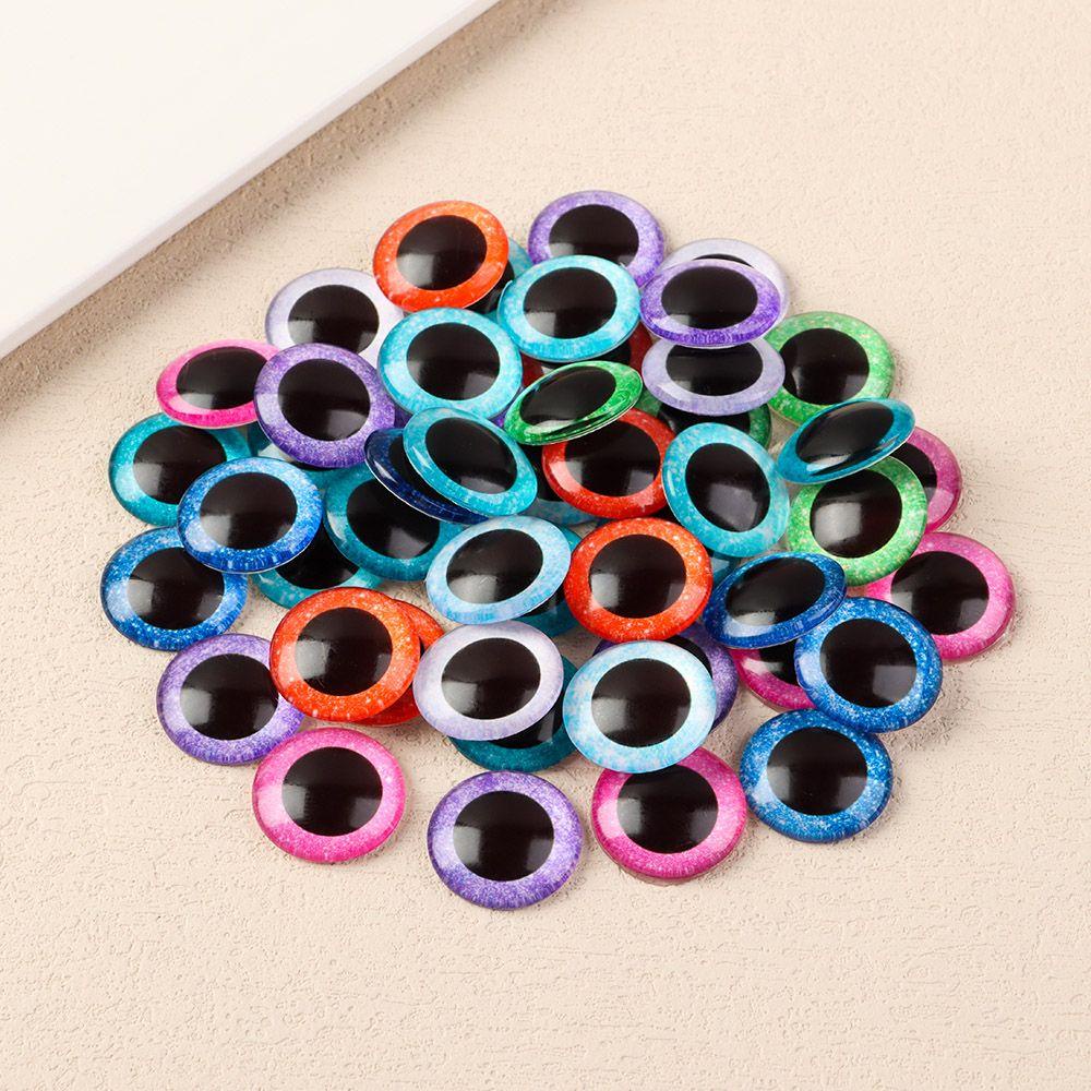 Bộ 50 Con Rối Mặt Kính 6 / 10 / 16 / 20 / 25mm Trang Trí Mắt Búp Bê