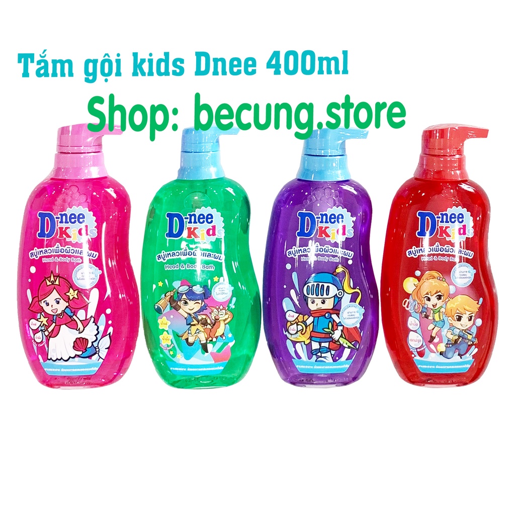 Sữa tắm gội Dnee kids 400ml Thái Lan, cho bé trên 3 tuổi (date mới)