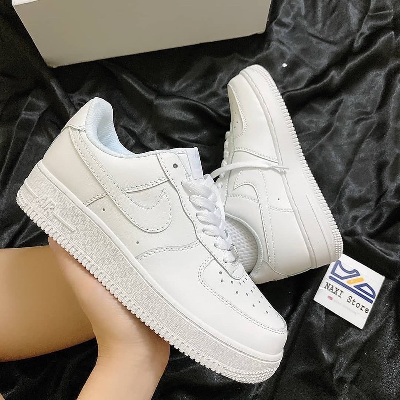 Giày thể thao AF1 Trắng, Giày sneaker air force 1 trắng full nam nữ siêu hot dễ phối đồ tặng FullBoxBill