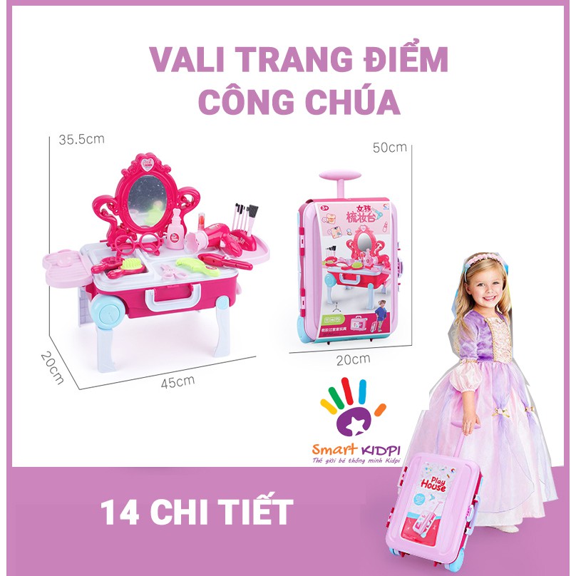 [ẢNH THẬT] - VALI TRANG ĐIỂM CÔNG CHÚA MẪU MỚI NHẤT