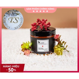 Kem ủ tóc hấp phục hồi tóc hư tổn dưỡng tóc siêu mềm mượt tóc khô xơ uốn nhuộm duỗi K.win smoothing and shiny 500ml