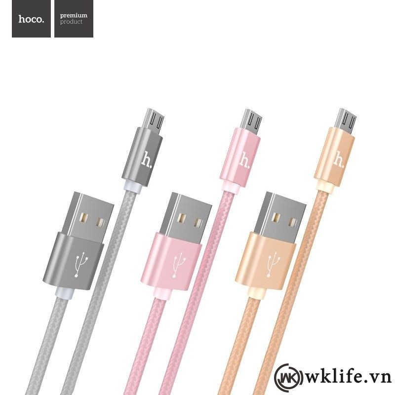 Cáp Lightning (cho Iphone) /Cáp Micro USB (Cho Samsung,Oppo..) /Cáp USB Type-C * HOCO X2 - Hàng Chính Hãng