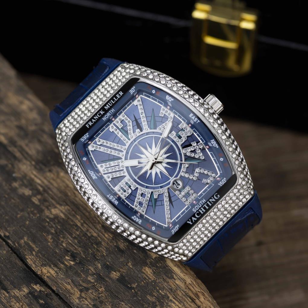 Đồng hồ nam Frank Muller - Thiết kế full Đá sang trọng, tặng hộp và bảo hành 12 tháng shop108 | BigBuy360 - bigbuy360.vn