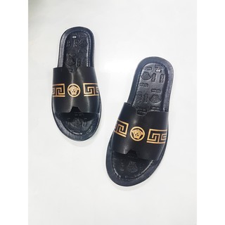 DÉP NAM THÁI LAN VERSACE ĐEN BẢN IN LỤA