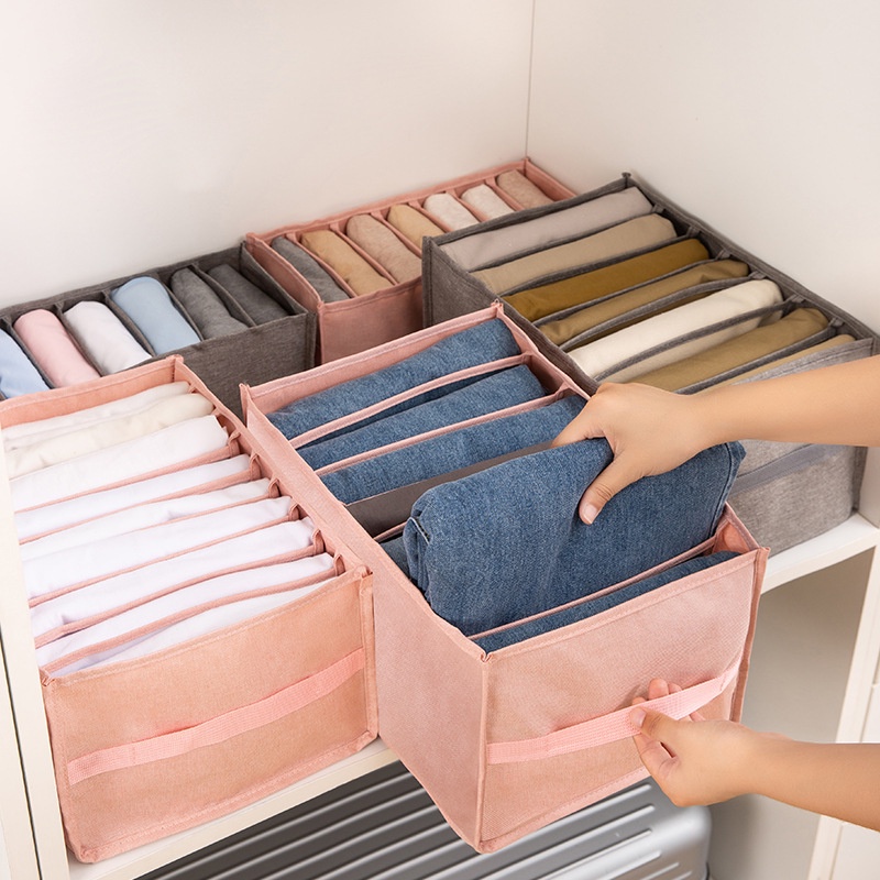 Hộp đựng đồ lót/vớ chia ngăn sắp xếp gọn gàng có thể gập lại tiện dụng