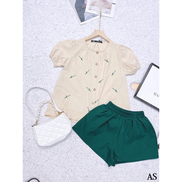 Sét bộ cúc họa mi thêu 5 cánh bigzie