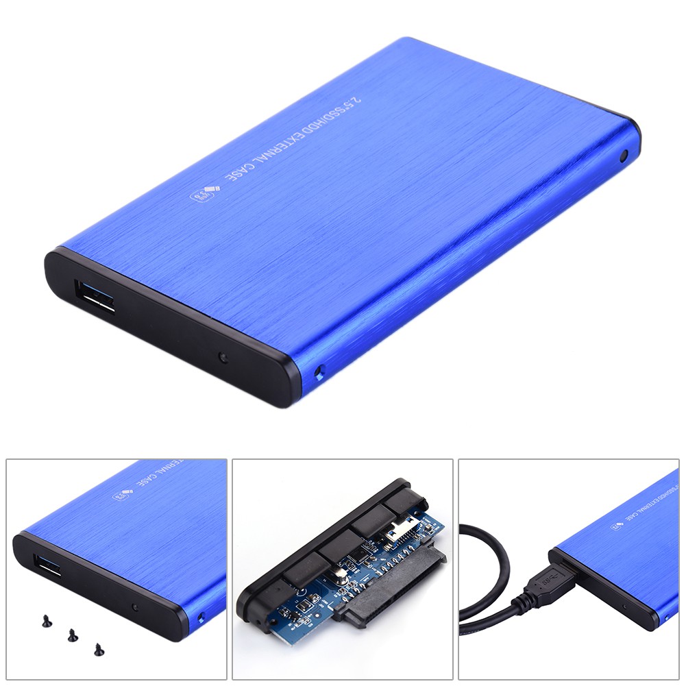 2.5 Inch USB3.0 SDD / HDD Aluminum Alloy SATA3.0 External Hard Disk Drive