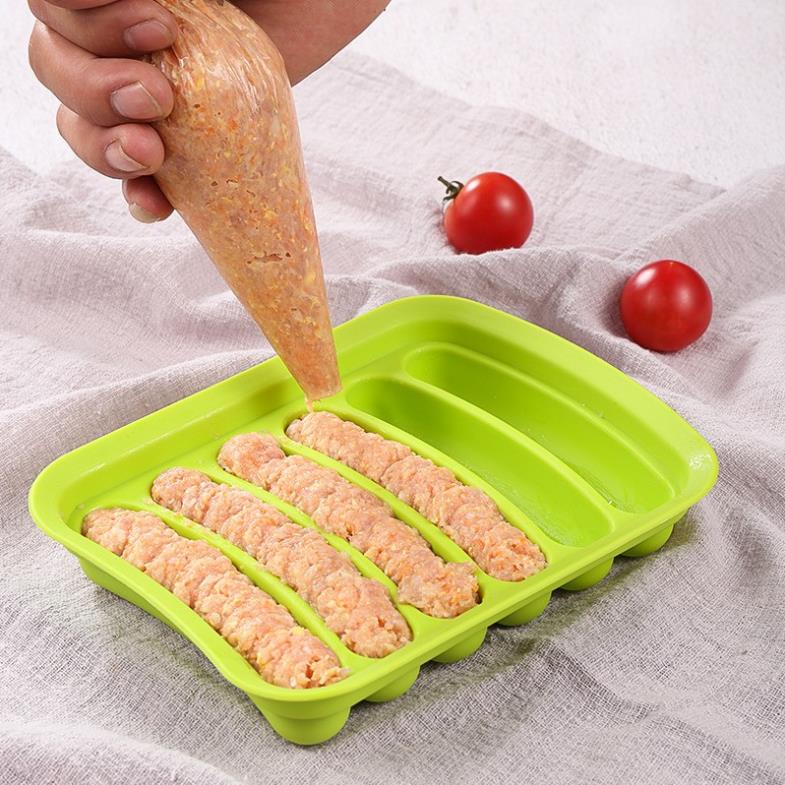 Khuôn Làm Xúc Xích,Khuôn Xúc Xích Silicon Cho Bé Ăn Dặm