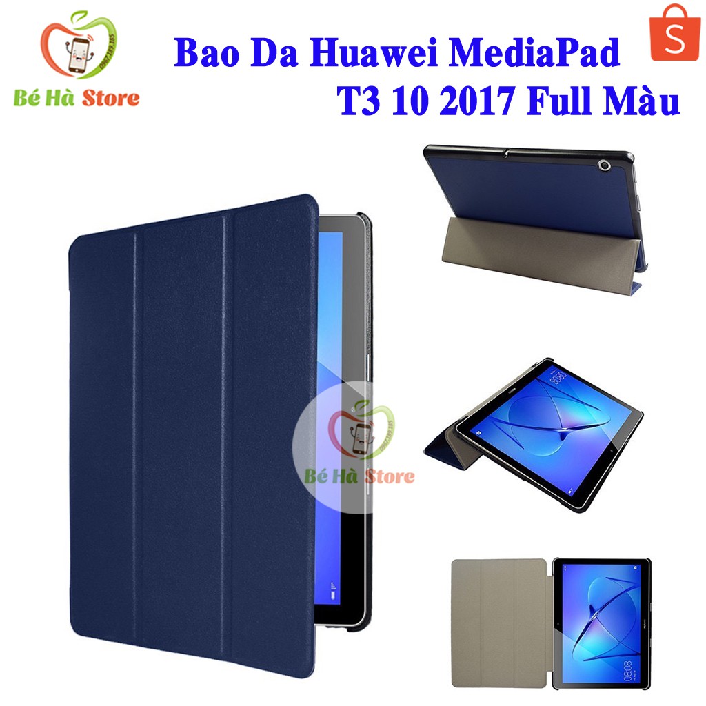 Bao Da Huawei Mediapad T3 10 2017 - Chất Liệu Cao Cấp - Có Đế Dựng khi sử dụng