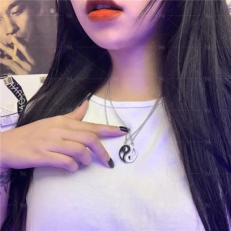 Dây chuyền có mặt dây hình âm dương độc đáo cho nam và nữ