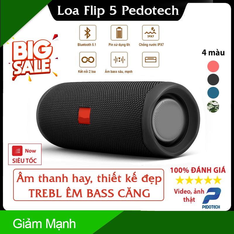 Loa bluetooth mini Flip 5 âm thanh trong cực êm, thiết kế đẹp, nhỏ gọn, công suất 16w, nghe nhạc 4-6