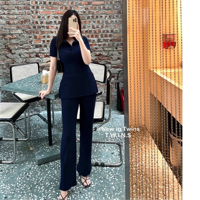 Set đồ nữ cotton tăm lượn sóng (Wavy cotton toothpick set) by Twins ẢNH THẬT