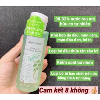 Nước hoa hồng rau má Mamonde 150ml