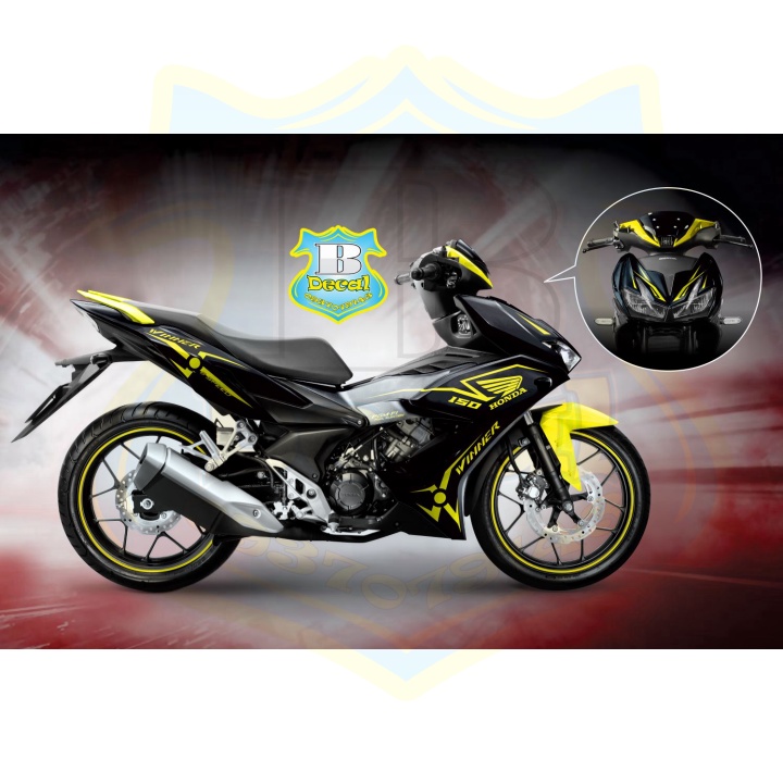 ( Quí khách vui lòng mang ra tiệm cho thợ dán ) Tem winner X 3013 đen