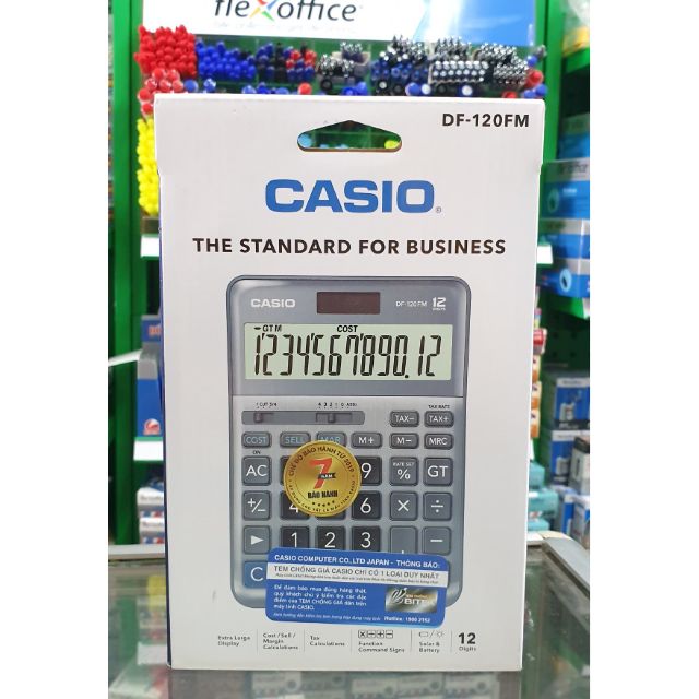 Máy tính casio DF-120FM