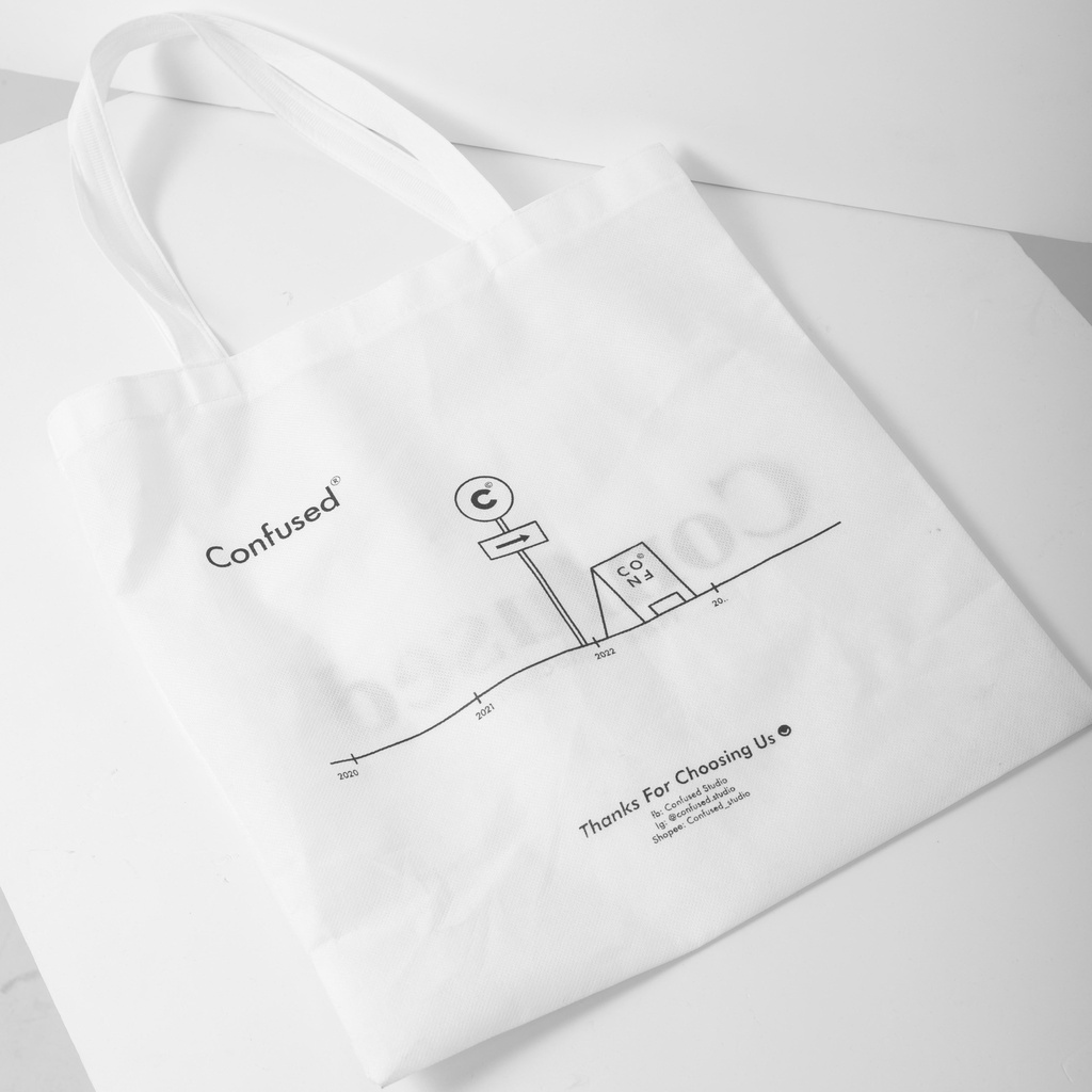 Túi Tote Confused SS2 - Phong cách hàn quốc
