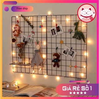 Khung lưới decor ⚡𝐅𝐑𝐄𝐄𝐒𝐇𝐈𝐏⚡ Tấm lưới decor trang trí phòng ngủ siêu xinh 35x35 và 35x45