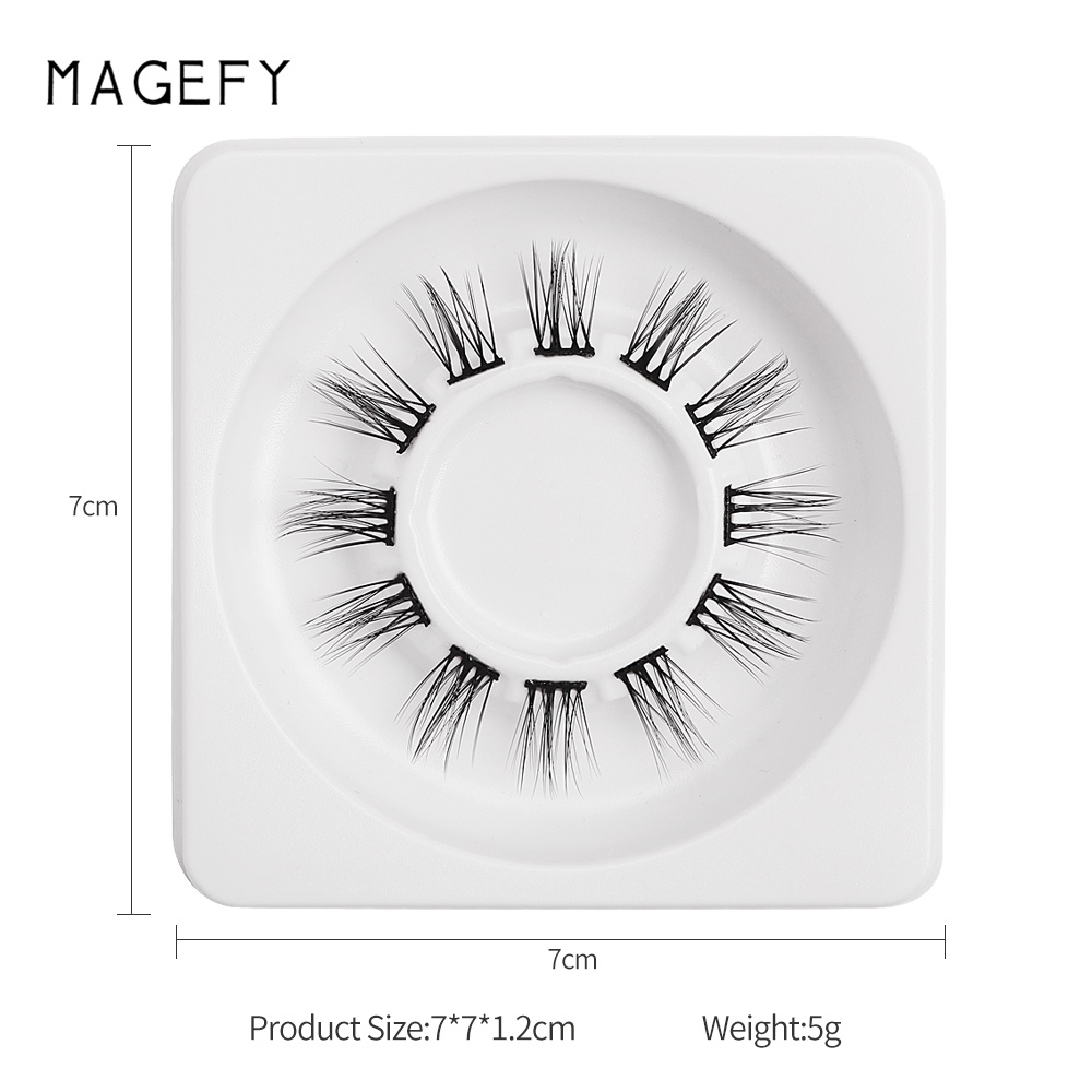 Bộ 12 cặp mi giả 3D MAGEFY bằng lông chồn độc đáo dùng để trang điểm Halloween