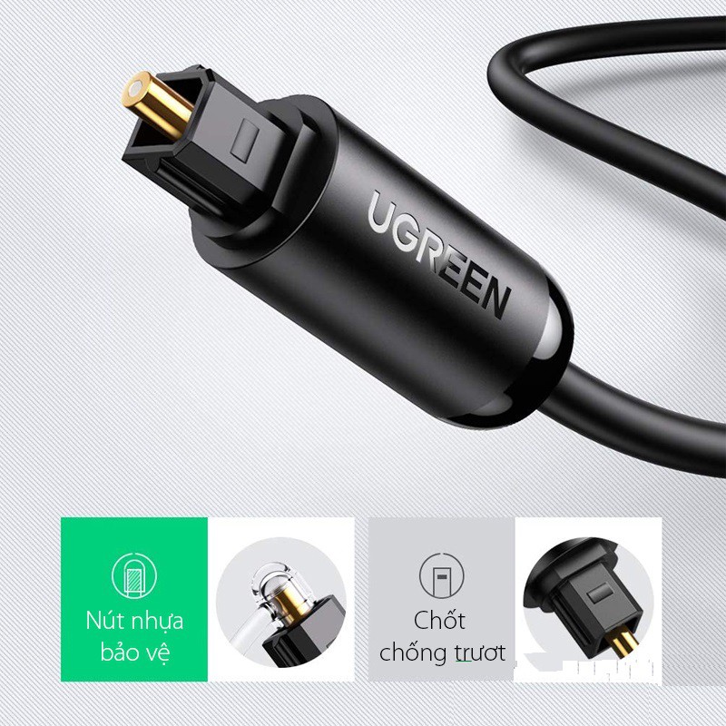 Cáp Quang Audio (Toslink, Optical) dài 1.5m Ugreen 70891