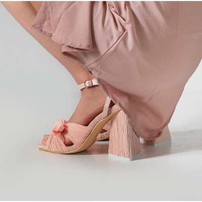 Giày Cao Gót Kiểu Lưới Thắt Nơ Phong Cách Âu Mỹ Thời Trang Mùa Hè Size 35-46 2022