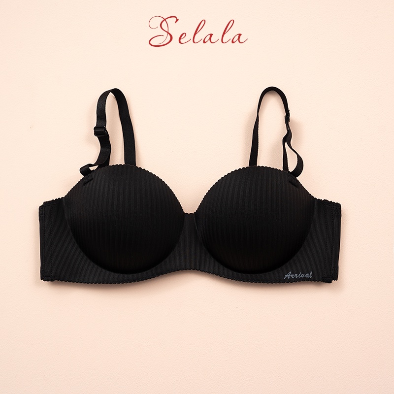 Áo Lót Su Vân Selala Cao Cấp Không Gọng Đệm Dày Siêu Nâng Đẩy Không Hằn Trên Da AD06