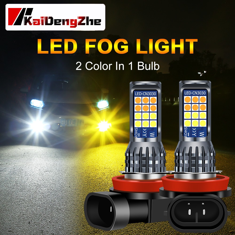 Bộ 2 Đèn led Sương Mù 24 Bóng h3 h4 h7 h11 h8 9006 h16 p13w Siêu Sáng Chuyên Dụng Cho Xe Hơi