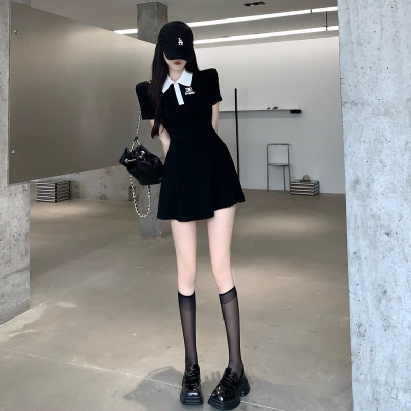 ĐẦM POLO 6 MẢNH THÊU