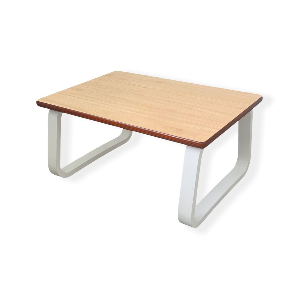 Bàn làm việc ngồi bệt, Bàn trà kiểu Nhật gỗ uốn cong Plyconcept TOMA Table (65 x 45 x Cao 30 cm) - Gỗ Plywood cao cấp