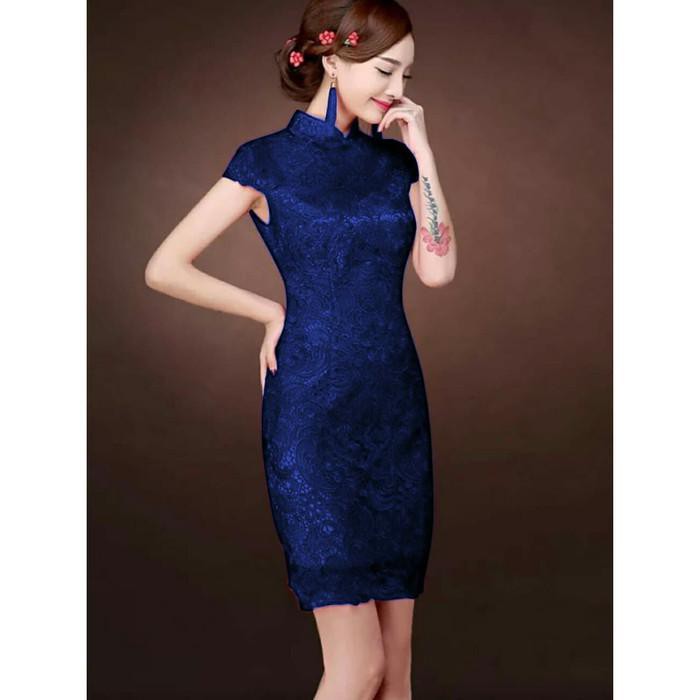 Tucila Đầm Công Sở Mini Màu Xanh NAVY Hàng Mới Nhất Cho Nữ