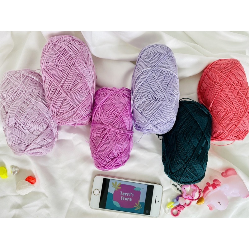 Sợi Cotton Thái - Sợi se/xe 2 chiều  - Sợi mền bóng nhẹ và mát dùng móc áo váy bikini áo dài mùa hè