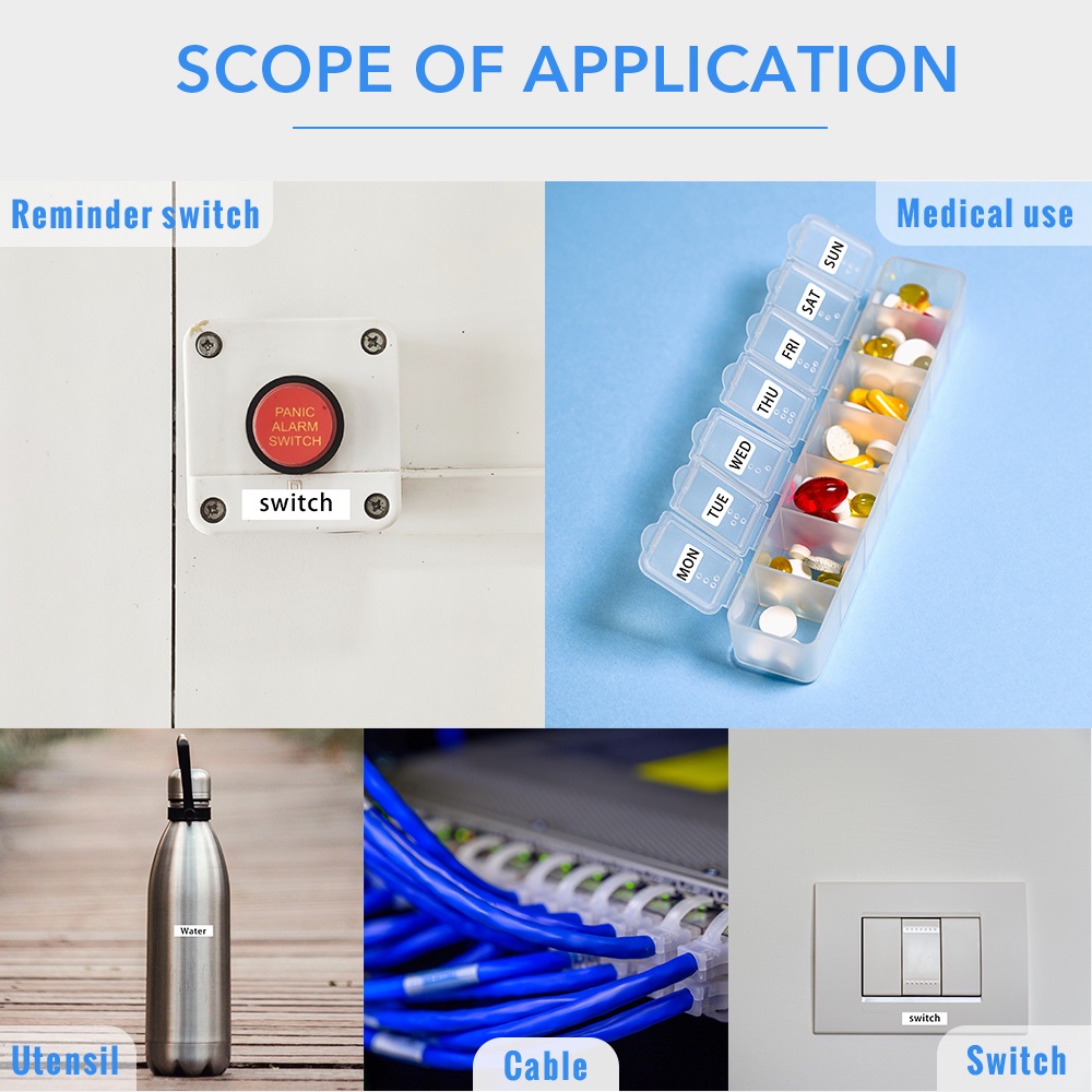 Băng Dính ID Linh Hoạt 6-24mm Tương Thích Với Máy In PT-H107B PT-D450 PT-D600 Brother PT-H110 PT-H107B PT-D450 PT-D600