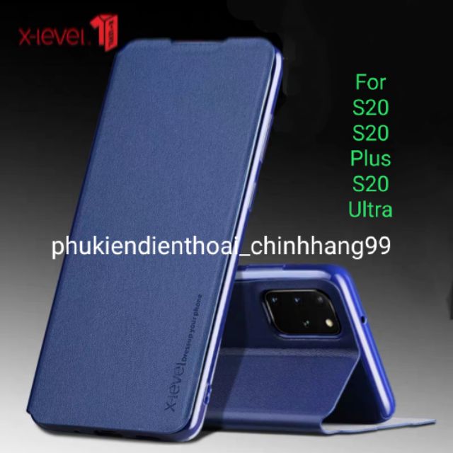Bao da X-level Fib Color Samsung S20/ S20 Plus/ S20 Ultra da TPu ( chính hãng)