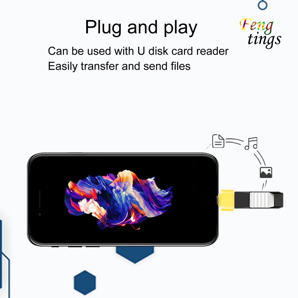 Set 5 Đầu Chuyển Đổi Dữ Liệu 2 Trong 1 Micro-USB Sang USB Female Cho Điện Thoại Di Động