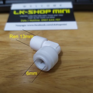 Nối ren 13mm ra ống 6mm (nối thẳng và nối co)