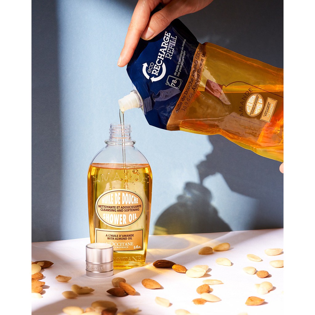 [BILL US/FR] REFILL Dầu Tắm Hạnh Nhân L'Occitane Almond Shower Oil 500ml